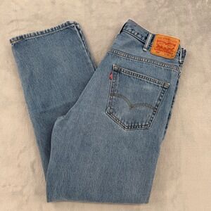Levi Strauss 550 Original Fit Blue‎ Denim Jeans  Button Fly Mens size W38 L34
